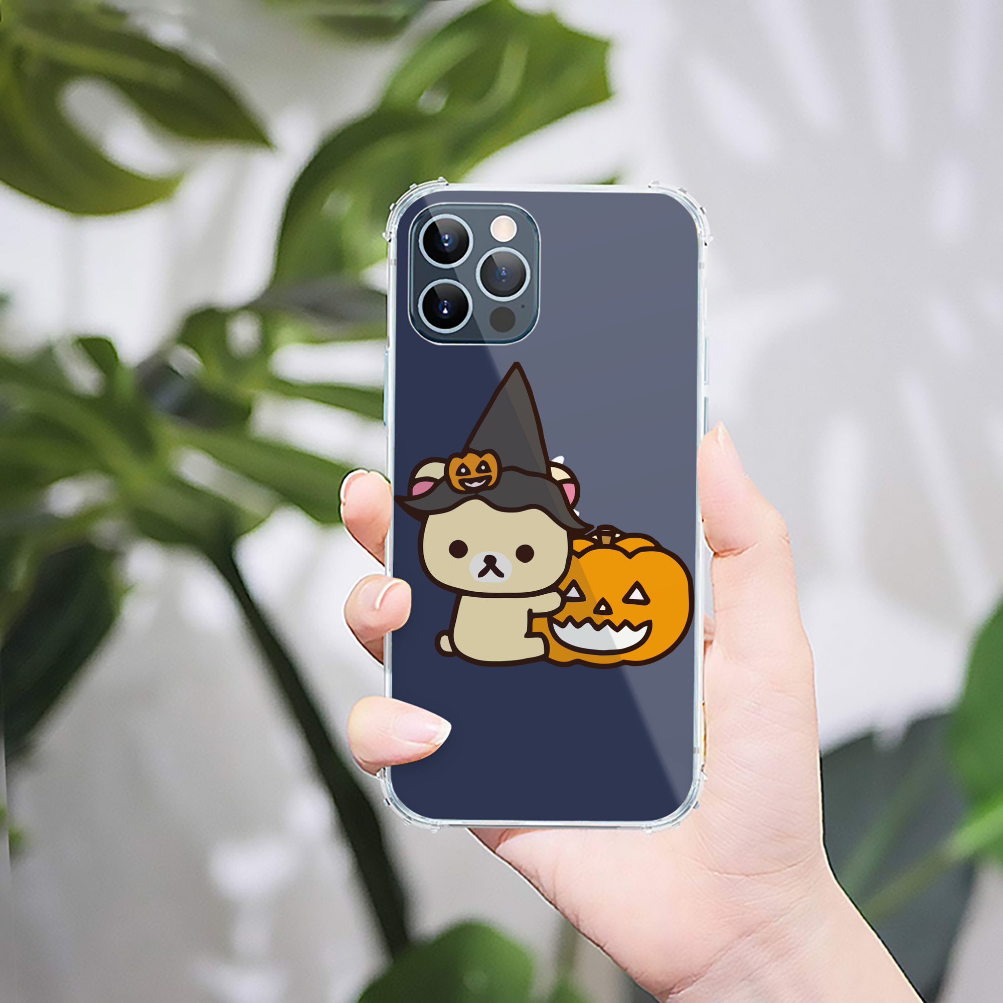 （画像用） リラックマ リラックマ キイロイトリ Rilakkuma Korilakkuma Kiiroitori 【iPhone 12シリーズ対応】透明スマホケース（クリアソフトケース）